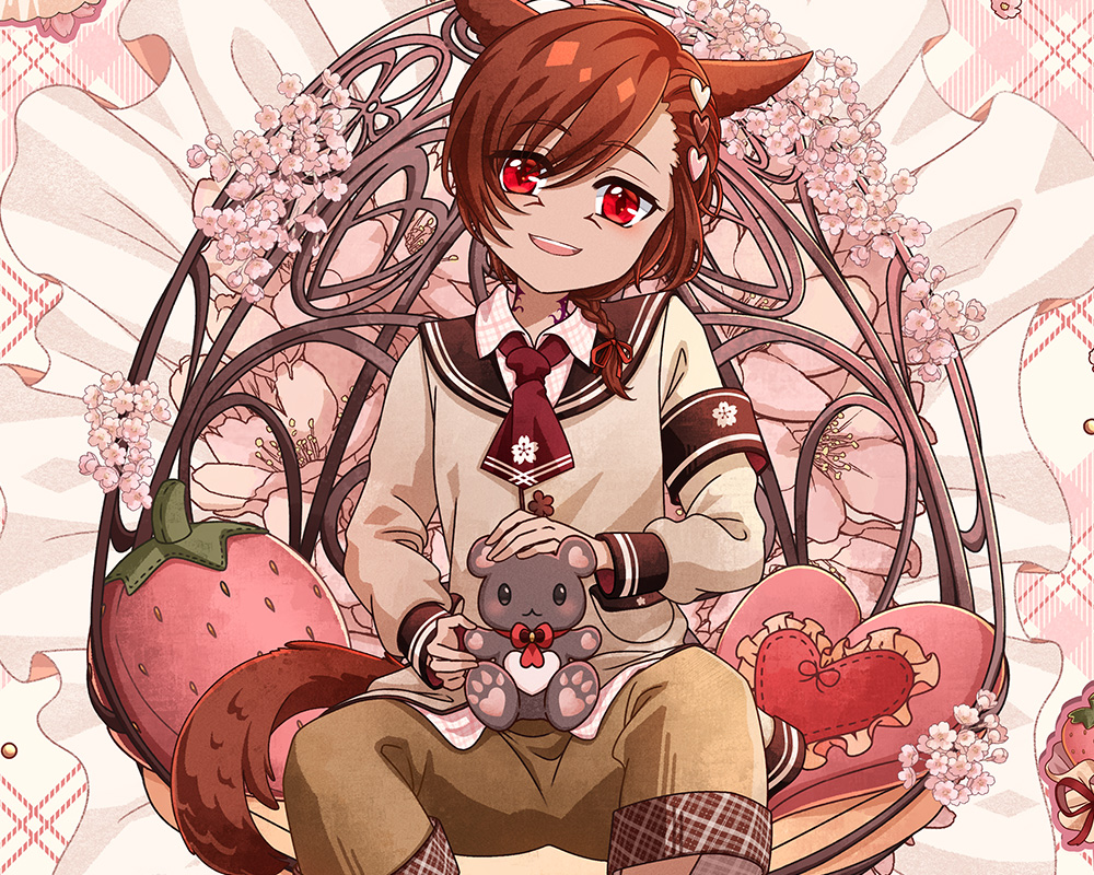 FFXIV G'raha Tia for Strawberry Cream Spring YCH Banner