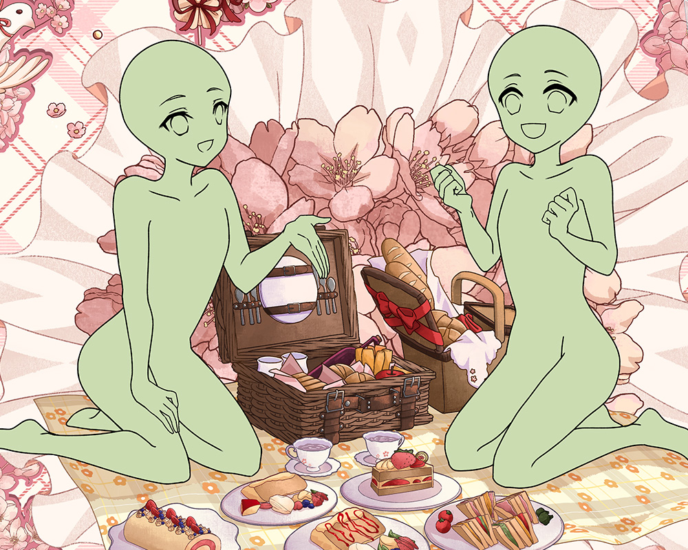 Strawberry Cream Spring YCH Banner