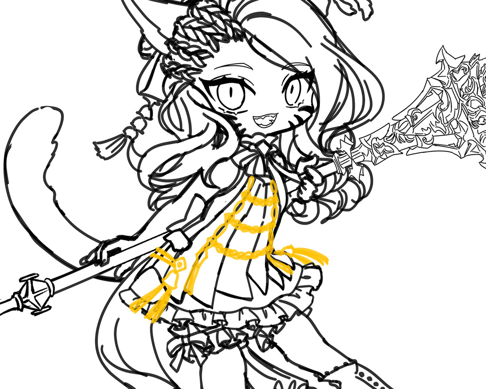 Lycana's Commission for Chibi Banner Sketch