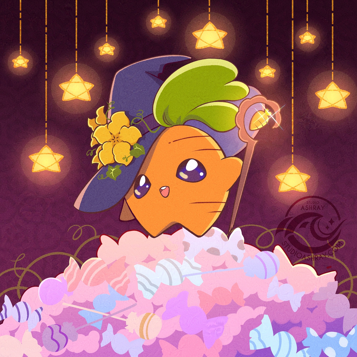 Kirke's mascot Carroty for Happy Halloween